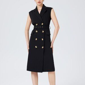 Elegant Black Sleeveless Dress